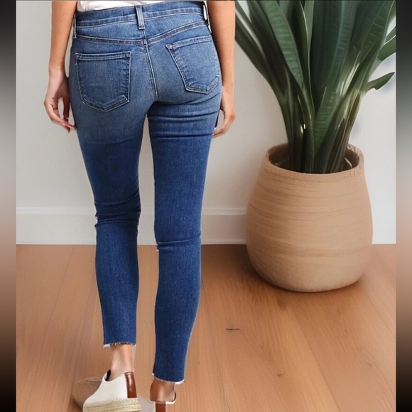 J BRAND Jeans Womens Size 27 Dark Wash 811 Skinny Reflective Side Stripes $248 - Picture 3 of 11